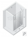 NEW TRENDY Drzwi wnękowe Eventa Gold Shine 150x200 z dodatkową ścianką EXK-4685/EXK-4686