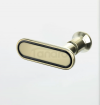 NEW TRENDY Drzwi wnękowe New Soleo Light Gold, pojedyncze, składane lewe 90x195 D-0464A