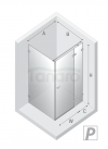 NEW TRENDY Kabina prysznicowa Avexa 90x80x200, pojedyncze drzwi szkło 6mm z powłoką ACTIVE SHIELD EXK-1469/EXK-1470