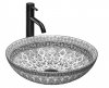 REA - Umywalka nablatowa ARTE DARK GREY