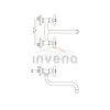 INVENA - Bateria umywalkowo-zlewozmywakowa z wylewką S 200  ROMA  BC-21-00S-L