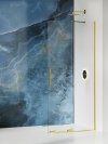 NEW TRENDY Kabina prysznicowa walk in Smart Light Gold, przesuwna, wspornik skośny 100x200 EXK-4295-WU