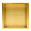 Balneo Półka wnękowa z kołnierzem Wall Box One 30 x 30 x 10 cm, złota