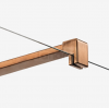 NEW TRENDY Kabina prysznicowa walk-in 110x200 NESTA COPPER BRUSHED K-1750
