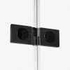 NEW TRENDY Drzwi wnękowe prysznicowe REFLEXA BLACK 100x200 EXK-1324 POLSKA PRODUKCJA