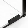 NEW TRENDY Kabina prysznicowa SMART BLACK 1D kwadratowa U 100x100x200 szkło czyste 8mm Active Shield 2.0 - UCHWYT RELING EXK-6641