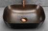 REA - Umywalka nablatowa BELINDA  / Copper Brush / Black