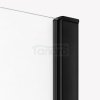 NEW TRENDY Kabina prysznicowa prostokątna PRIME BLACK 160x90x200 drzwi przesuwne black mat