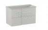 KROFAM - Szafka pod umywalkę EDGE 90 cm, biało-szary  ED 9070-48Z-W