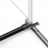 NEW TRENDY Kabina prysznicowa AVEXA GUNMETAL BRUSHED 1D pięciokątna asymetryczna L 100x80x200 szkło czyste 6mm Active Shield 2.0 - drzwi lewe EXK-3837