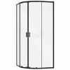 BESCO Kabina prysznicowa z brodzikiem 80x80x190 Zarya Black 80 + brodzik Axim 80 ZB-AX-80-190