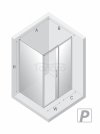 NEW TRENDY Kabina prysznicowa PRIME GUNMETAL BRUSHED 1D prostokątna P 120x70x200 szkło czyste 6mm Active Shield 2.0 D-0890A/D-0352B