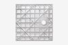 BESCO Brodzik kwadratowy Vexo Marble 80x80 VM-80-80-K