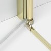 NEW TRENDY Kabina prysznicowa New Soleo Light Gold, pięciokątna, drzwi podwójne 90x90x195 K-1668