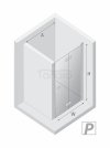 NEW TRENDY Drzwi wnękowe New Soleo Gold Brushed, pojedyncze, składane 120x195 D-0757A/D-0758A