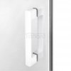 NEW TRENDY Drzwi wnękowe prysznicowe przesuwne PRIME WHITE 140x200 D-0408A/D-0409A