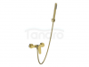 INVENA Bateria natryskowa z zestawem natryskowym Alonia złoto szczotkowane BN-70-009-V