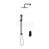 CERSANIT - Set b258 zestaw podtynkowy CREA czarna z baterią wannowo-natryskową  S952-009