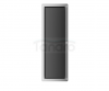 BALNEO Schowek na szczotkę WC Balneo Wall Box Brush L Black Glass lewy do wbudowania w ścianę ze stali nierdzewnej czarny