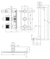 OMNIRES System prysznicowy podtynkowy CONTOUR miedź szczotkowana SYSCT10CPB
