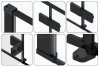 REA - drzwi prysznicowe czarne FARGO BLACK MAT 100 