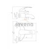 INVENA - Bateria wannowa NEA  BW-83-001-W