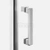 NEW TRENDY Kabina NESTA chrom 1D pięciokątna P 80x80x200 czyste 6mm Active Shield 2.0 K-3686