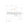 INVENA - Bateria bidetowa PEREA BB-05-001-Q