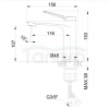 INVENA Bateria umywalkowa Alonia chrom BU-70-001-V