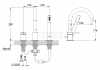 Kohlman Bateria wannowa 3-otworowa AXEL QB241AGD