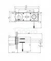 CERSANIT - Bateria umywalkowa podtynkowa z boksem ZEN chrom  S951-593