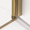 NEW TRENDY DRZWI WNĘKOWE NEW SOLEO Gold Brushed, wahadłowe, podwójne 90x195 D-0745A