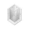 NEW TRENDY Kabina prysznicowa prostokątna pojedyncze drzwi uchylne REFLEXA 100x80 EXK-1238/EXK-0005/1243 PL PRODUKCJA