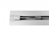AQUALine - Odpływ liniowy podłogowy SLIM INVISIBLE chrom Obrotowy syfon ROZMIARY 50-120cm RSP01