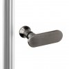 NEW TRENDY Kabina prysznicowa New Soleo Gunmetal Brushed, pięciokątna, drzwi podwójne 100x80 K-1713