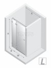 NEW TRENDY Drzwi wnękowe AVEXA GOLD BRUSHED 1D P 100x200 szkło czyste 6mm Active Shield 2.0 złoto szczotkowane EXK-1719