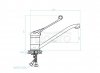 KUCHINOX - Bateria zlewozmywakowa MADERA stojąca z dźwignią medyczną Chrom  BQM_06MD