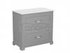 KROFAM - Szafka pod umywalkę OXFORD 80 cm, ciemno szary  OX 8070-54Z-S