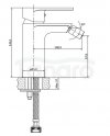 CERSANIT - Bateria bidetowa sztorcowa CREA nikiel  S951-317