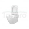 CERSANIT -  Set b220 miska zawieszana CITY square z ukrytym montazem, deska duroplastowa, wolnoopadająca, z funkcją łatwego wypinania  S701-405