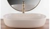 REA - Umywalka nablatowa CLEO 61 Beige Matt / Beżowa matowa