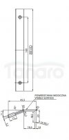 CERSANIT - Uchwyt meblowy CITY BY CERSANIT srebrny mat  S584-034