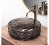 REA - Umywalka nablatowa CRISTAL Black
