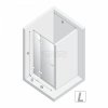 NEW TRENDY Drzwi wnękowe EVENTA BLACK CHROME 1D L 120x200 szkło czyste 8mm Active Shield 2.0 EXK-6135