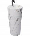 REA - Umywalka Ceramiczna Wolnostojąca BLANKA Marble Marmur Matt