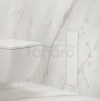 BALNEO Schowek na szczotkę WC Balneo Wall Box Brush L White Glass lewy do wbudowania w ścianę ze stali nierdzewnej biały