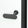 NEW TRENDY Kabina prysznicowa NEW SOLEO BLACK prostokątna pojedyncze drzwi uchylne 80x110x195  D-0230A/D-0148B