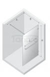 NEW TRENDY  Kabina prysznicowa AVEXA COPPER BRUSHED walk-in U 120x200 szkło czyste 8mm Active Shield 2.0  EXK-7171
