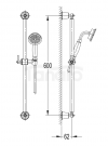 OMNIRES Natrysk przesuwny retro ARMANCE-SCR