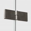 NEW TRENDY Drzwi wnękowe NESTA GUNMETAL BRUSHED 1D L 110x200 czyste 6mm Active Shield 2.0 D-0933A